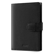 Leather Passport Travel Wallet for 2 Passports Pocket Slim Double Passport Ho...