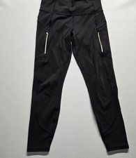 Athleta Rainier 7/8  Tight Leggings Women's Small  Black Zip Pocket 