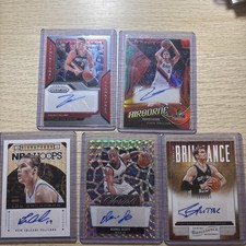 5 Card NBA Autograph Lot 🔥 Prizms, /199 Splitter, Scott, Amundson, Collins X2