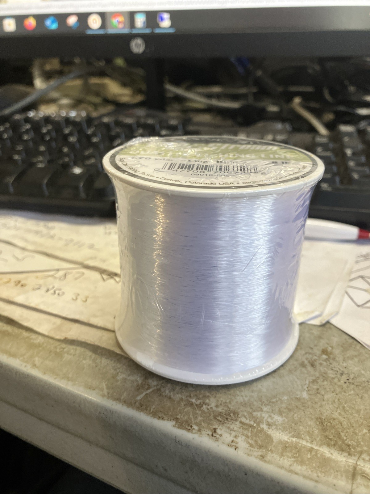Eagle Claw 8 lb. Test Clear Blue Mono Line - 670 Yards!