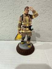 6” Red Hats of Courage "It’s A Hot One" Firefighter Figurine 4/1050 Vanmark