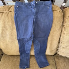 ARIAT BREECHES Size 12 YOUTH Navy* VGC