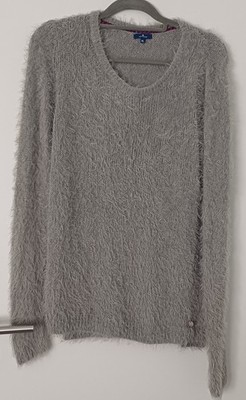 kuscheliger grauer Strick Pullover von Tom Tailor, Gr. XL