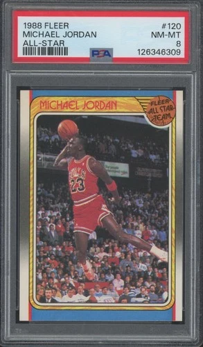 1988 Fleer All-Star #120 Michael Jordan NM-MT PSA 8