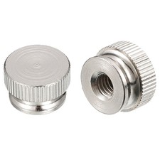 Knurled Thumb Nuts, 5pcs M6 x D16mm x H10mm Carbon Steel Blind Hole Nuts