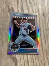 Liam Peterson 2025 Panini Stars-Stripes USA Baseball Refractor Rookie #56