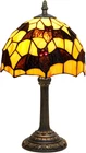 Tiffany Black Bat Stained Glass Table Lamp Handmade Bedside Table Night Unique C