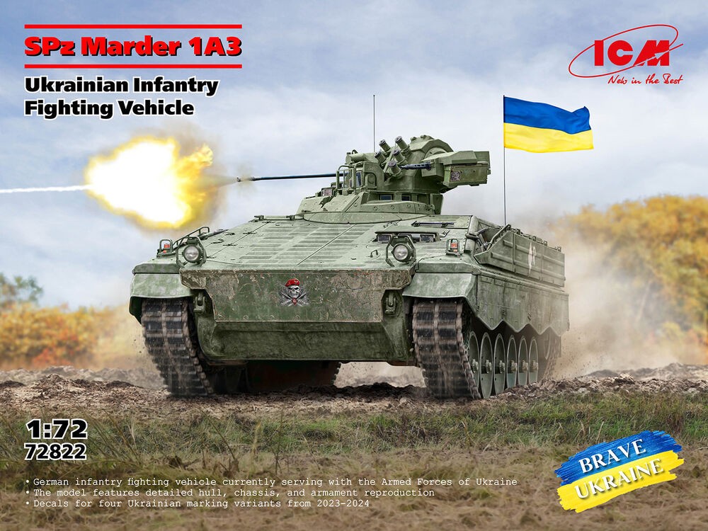 ICM 72822 - 1:72 SPZ Marder 1A3, Ukrainian Infantry Fighting Vehicle - New