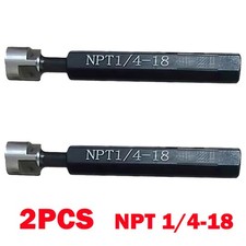 2Pcs Bearing Steel NPT 1/4-18 Taper Pipe Plug Thread Gage Gauge NPT 1/4 NEW