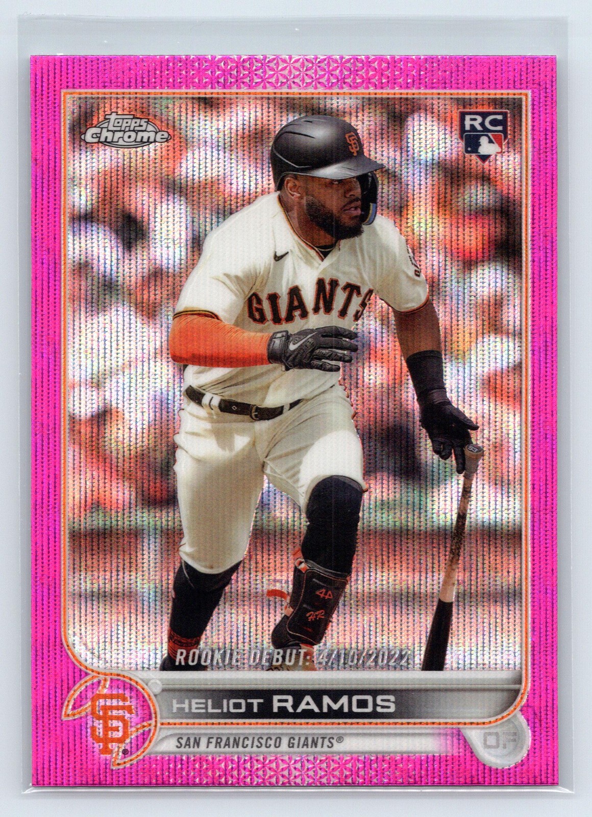 Heliot Ramos 2022 Topps Chrome Update Pink Wave Refractor #USC2