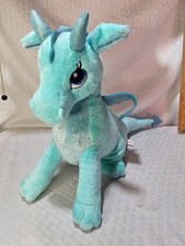 Aurora Sparkle Tales Willow Glitter Dragon Plush 12  Stuffed Teal Blue 2018
