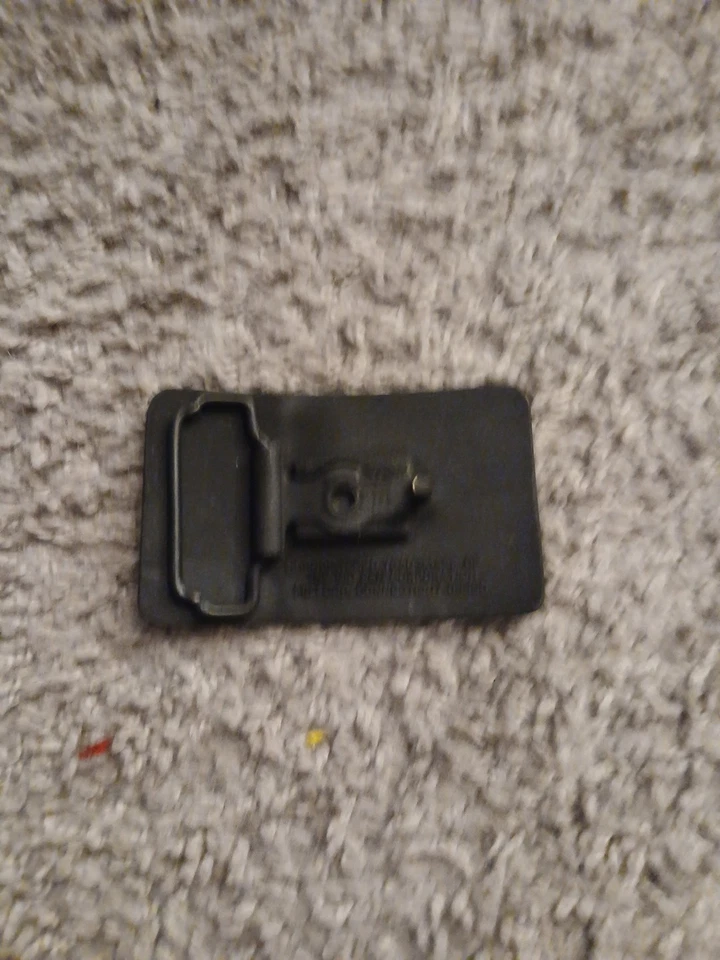 FLICK MY BIC Hebilla de Cinturón de Metal Tono Latón Vintage Publicidad Hecho en EE. UU. Años 70 Foto 3 de 4