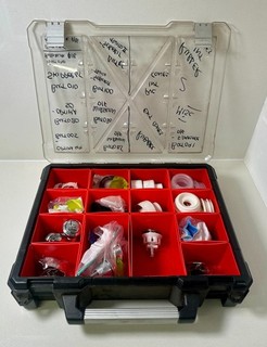 Job Lot of Various Plumbing Accessories and Fittings In Sort Case