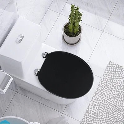 SAINOS WC Sitz toilettendeckel Holz Klobrille mit absenkautomatik bambus Toilettensitz