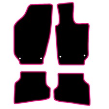 CAR FLOOR MATS FOR VW POLO 6R 2009 TO 2018 ALL WEATHER TAILORED BLACK CARPET