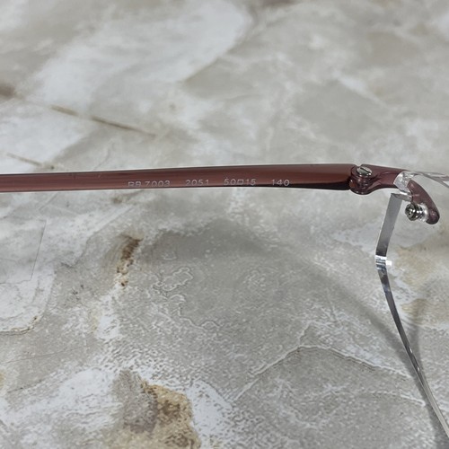 Ray-Ban Eyeglasses Rimless Pink Crystal Frames ONLY RB 7003-2051 / 50-15 140 - Bild 5 von 10