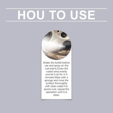 Rust Remover Spray Citric Acid Wheel Cleaner for Multi-Surface Home Industrial