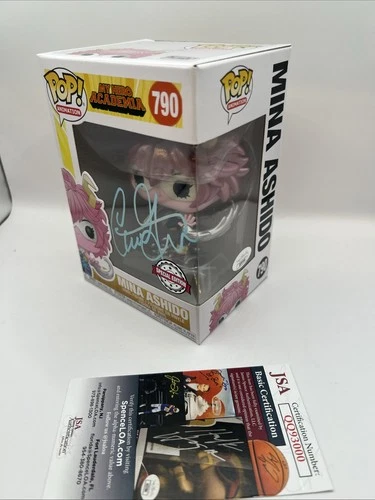 Funko Pop Mina Ashido 790 Signed By Caitlin Glass JSA My Hero Academia