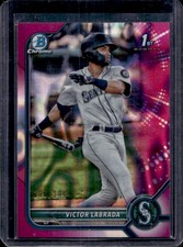 2022 Bowman Victor Labrada Chrome Prospects Fuchsia Lava Refractor #/199