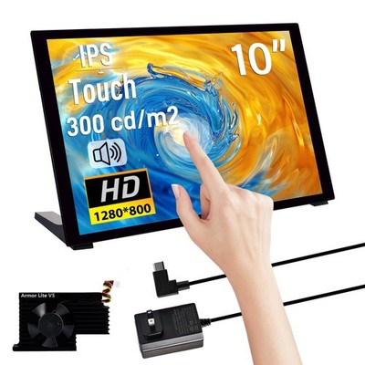 10.1 inch Capacitive Touchscreen for Raspberry Pi, HDMI Monitor IPS 1280X800 ...