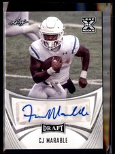 2021 Leaf Draft CJ Marable BA-CJM Autograph Rookie Card