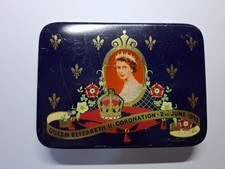 VINTAGE Queen Elizabeth II Coronation LARGE Cadbury Chocolate Tin June 2nd 1953