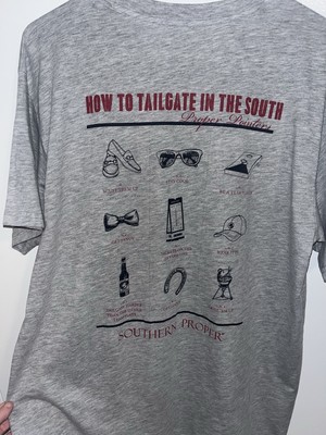 Mens Southern Proper Short Sleeve Shirt How To Tailgate Size Medium