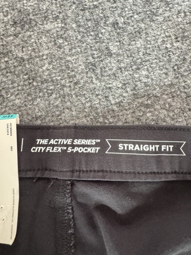 Haggar Active Flex Men's Black Big & Tall Classic-Fit Dress Pants Size 46W X 32L - Picture 12 of 14