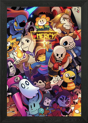 Undertale Game Gaming Gerahmtes Wandbild Poster Leinwanddruck Bild