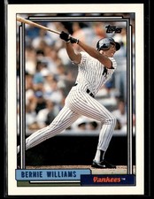 1992 Topps #374 Bernie Williams Baseball Card 1001H