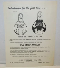 1950's Li'l Abner Shmoo and Kigmy Flying Toys Sales Flier, Al Capp