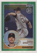 2018 Topps Silver Pack 1983 Design Chrome Green 1/99 Chris Stratton #119 1h5