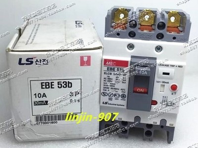 1PC LS Electric Leakage Circuit Breaker EBE53B 3P 10A *pz