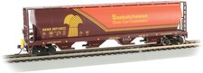 Gauge H0 - Bachmann Grain Hopper Saskachewan Grain Car Corp With Fred 73802 Neu
