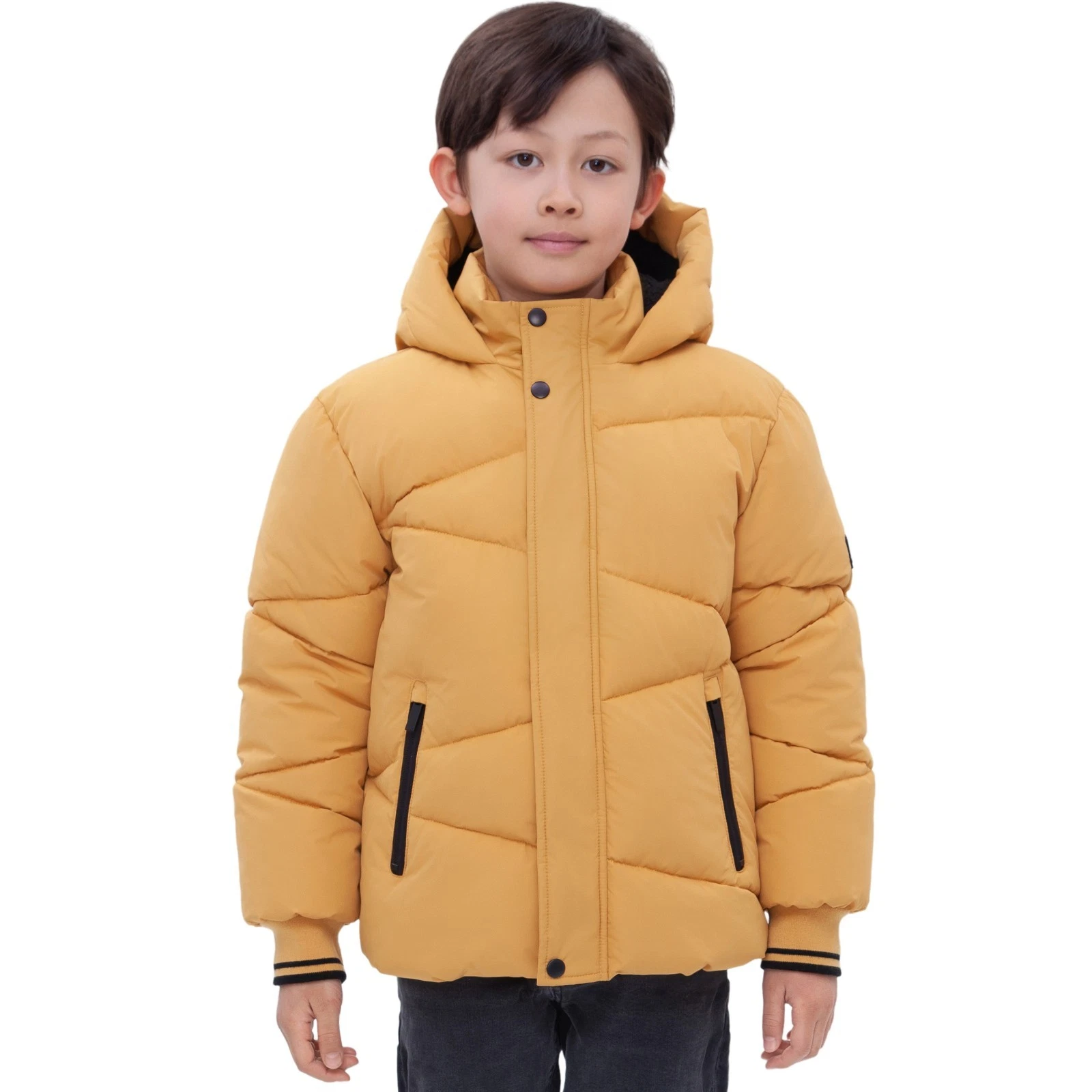 Rokka&Rolla Boys' Grid Winter Coat Kids' Fleece Lined Jacket