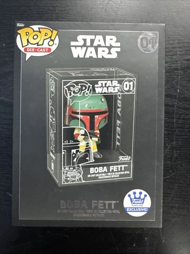 Funko Pop! Vinyl: Star Wars - Boba Fett - Funko (Exclusive) #01 Common Diecast