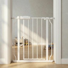 Narrow Baby Gate 24.4-29 Inch for Stairs Pet Dog Gates Indoor for Doorways Press