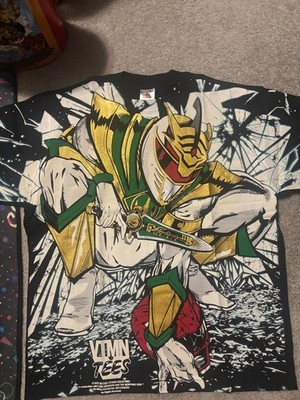 Power Rangers The Shattered Grid Lord Drakkon Vintage Vitamin AOP Shirt Large