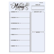 Magnetic Refrigerator Whiteboard,Weekly Menu, Meal Planner, Grocery Shopping ...
