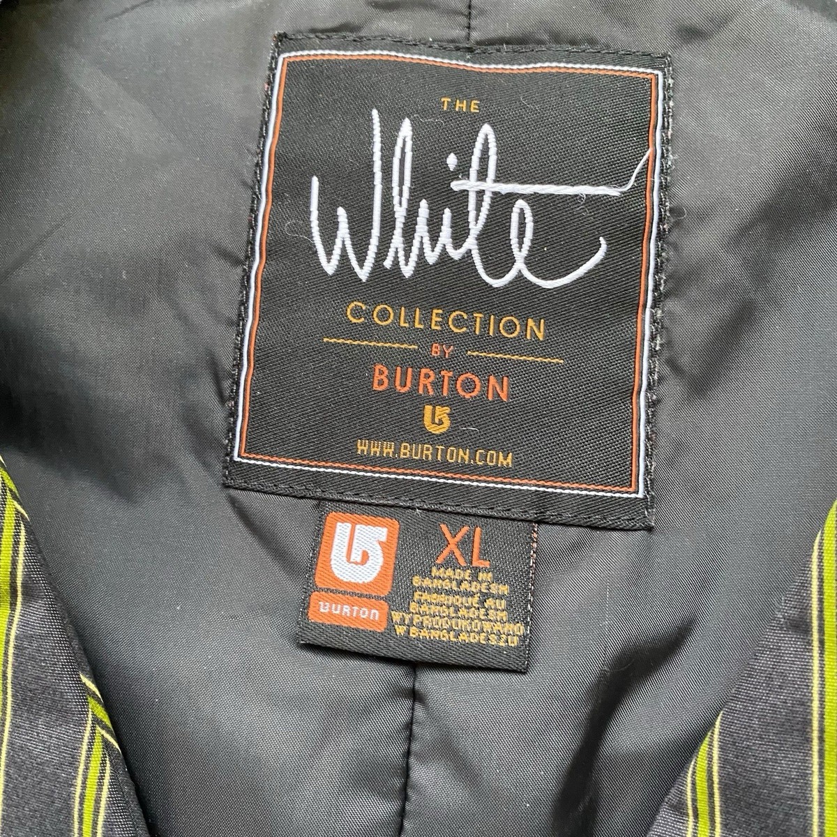 BURTON The White Collection ネイビー チェック柄 S 値引きする BURTON The White Collection ネイビー チェック柄 S