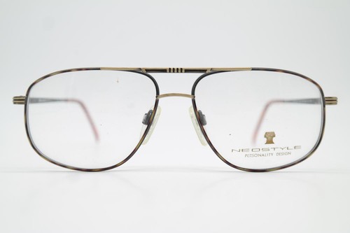 Vintage Brille Neostyle OFFICE 198 Messing Mehrfarbig Oval Brillengestell - Bild 1 von 6