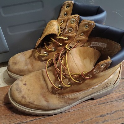 Timberland Men's 6 Inch Premium Waterproof Wheat Boots - US Men s Size 6 M