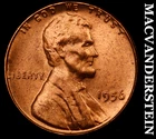 1956 Lincoln Wheat Cent - Choice Gem Brilliant Unc  No Reserve  #J8681