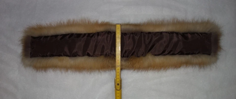 Rotfuchs Pelz Kapuze Kragen Real Fox Pelzragen für Canada goose Jacke Fellkragen - Bild 4 von 4