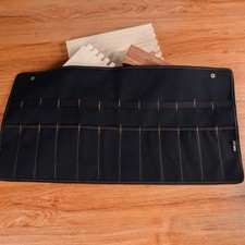 Chisel Carrying Case Canvas Pocket Tool Roll Holder Wrench Pouch Organizer