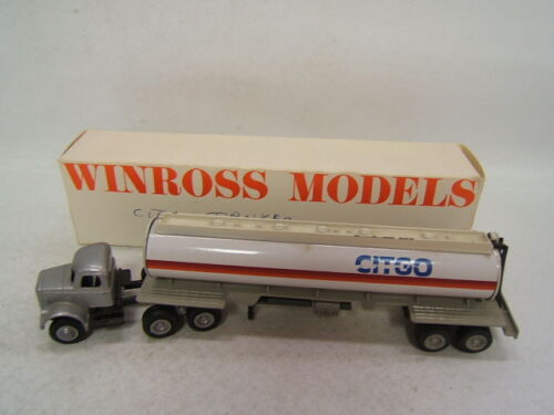 Tracteur Winross CITGO blanc 9000 1981 pétrolier blanc métal moulé sous pression en boîte - Photo 1/3