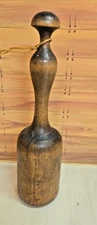 Vintage Primitive Wooden Masher for Potatoes or Cabbage; 11"