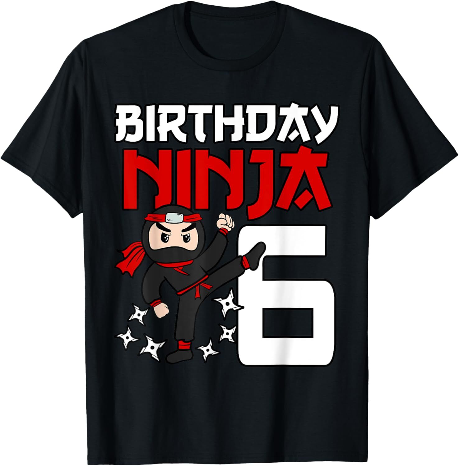 Birthday Ninja 6th Birthday Japan Boys Kids Ninja Party T-Shirt Hoodie