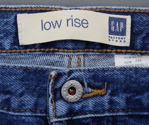 Vintage Women's Gap Jeans Low Rise Straight Size 20 Long (39x31) Button Fly - Picture 4 of 11