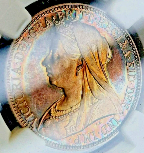 Very Rare 1893 PROOF Florin / Two Shilling 2/- Queen Victoria NGC PF65 GEM